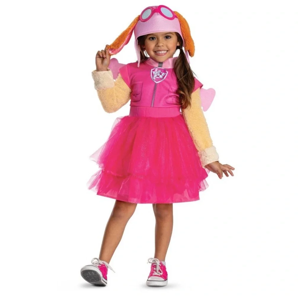 Kids Paw Patrol Skye Costume with Hat